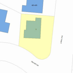 427 Lowell Ave, Newton, MA 02460 plot plan