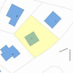 9 Coolidge Rd, Newton, MA 02459 plot plan