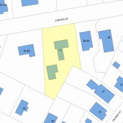 70 Auburn St, Newton, MA 02465 plot plan
