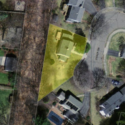 27 Ithaca Cir, Newton, MA 02462 aerial view