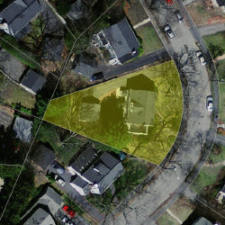 27 Kingston Rd, Newton, MA 02461 aerial view
