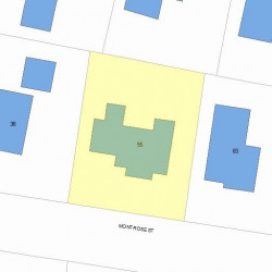 55 Montrose St, Newton, MA 02458 plot plan