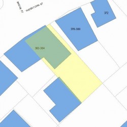 382 Watertown St, Newton, MA 02458 plot plan