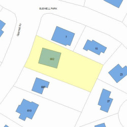 602 Centre St, Newton, MA 02458 plot plan