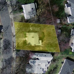 268 Woodcliff Rd, Newton, MA 02461 aerial view