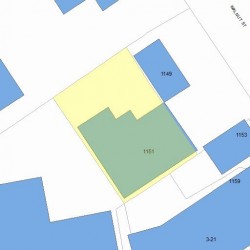 1151 Walnut St, Newton, MA 02461 plot plan