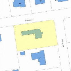 5 Sylvan Ave, Newton, MA 02465 plot plan