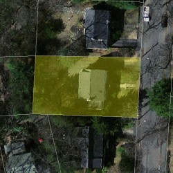 19 Fairfield St, Newton, MA 02460 aerial view