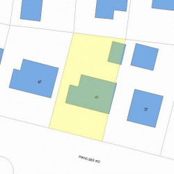 41 Princess Rd, Newton, MA 02465 plot plan