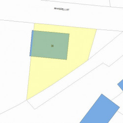 38 Ramsdell St, Newton, MA 02461 plot plan
