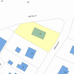 25 Hancock St, Newton, MA 02466 plot plan