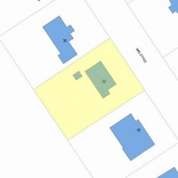 22 Walsh Rd, Newton, MA 02459 plot plan