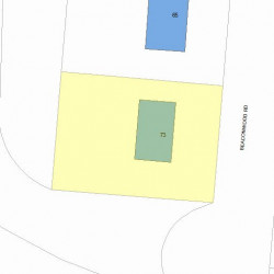 73 Beaconwood Rd, Newton, MA 02461 plot plan