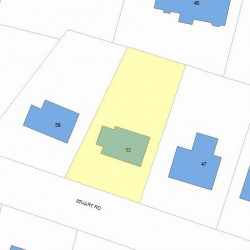 53 Stuart Rd, Newton, MA 02459 plot plan