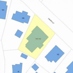 142 Church St, Newton, MA 02458 plot plan