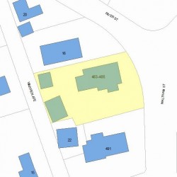 485 Waltham St, Newton, MA 02465 plot plan