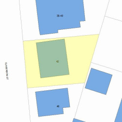 42 Clarendon St, Newton, MA 02460 plot plan