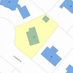 23 Considine Rd, Newton, MA 02459 plot plan