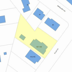 109 Elliot St, Newton, MA 02461 plot plan