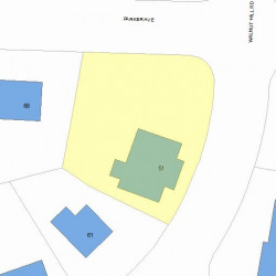 51 Walnut Hill Rd, Newton, MA 02459 plot plan