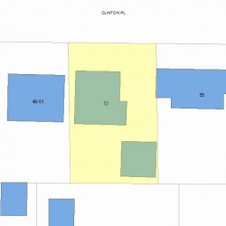 53 Clinton Pl, Newton, MA 02459 plot plan