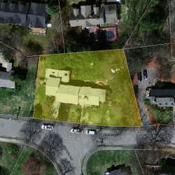 33 Oakvale Rd, Newton, MA 02468 aerial view