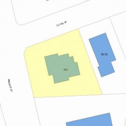 454 Walnut St, Newton, MA 02460 plot plan