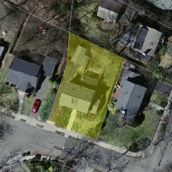 7 Ipswich Rd, Newton, MA 02461 aerial view