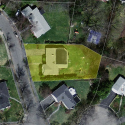 43 Ruane Rd, Newton, MA 02465 aerial view