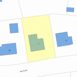 17 Calvin Rd, Newton, MA 02460 plot plan