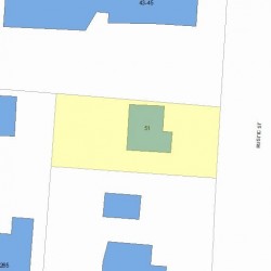 51 Rustic St, Newton, MA 02458 plot plan