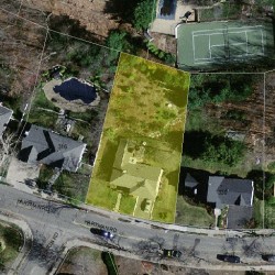 322 Hartman Rd, Newton, MA 02459 aerial view