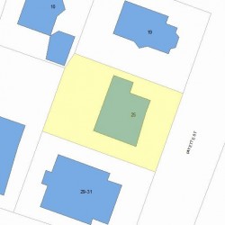 25 Fayette St, Newton, MA 02458 plot plan