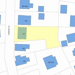 147 Edinboro St, Newton, MA 02460 plot plan