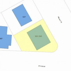 1243 Walnut St, Newton, MA 02461 plot plan