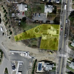21 Lexington St, Newton, MA 02465 aerial view