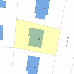 103 Beaumont Ave, Newton, MA 02460 plot plan
