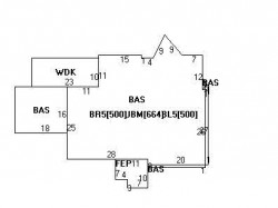 283 Brookline St, Newton, MA 02459 floor plan