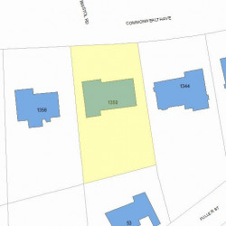 1350 Commonwealth Ave, Newton, MA 02465 plot plan