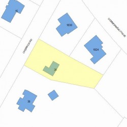 26 Cheswick Rd, Newton, MA 02466 plot plan