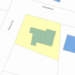 4 Kenilworth St, Newton, MA 02458 plot plan