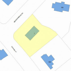 7 Meadowbrook Rd, Newton, MA 02459 plot plan