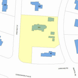 350 Chestnut St, Newton, MA 02465 plot plan