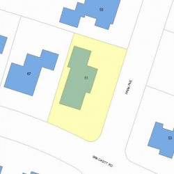 61 Park Ave, Newton, MA 02458 plot plan