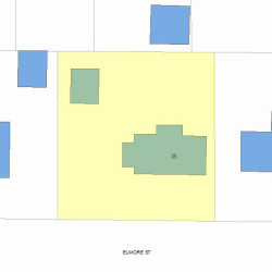 35 Elmore St, Newton, MA 02459 plot plan