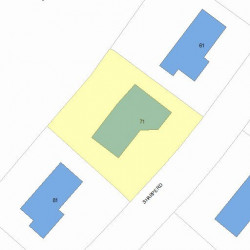 71 Sharpe Rd, Newton, MA 02459 plot plan