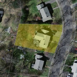 45 Judith Rd, Newton, MA 02459 aerial view