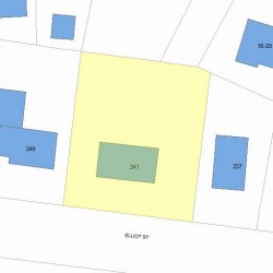 241 Elliot St, Newton, MA 02464 plot plan