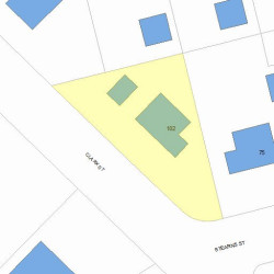 102 Clark St, Newton, MA 02459 plot plan