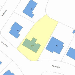 263 Arnold Rd, Newton, MA 02459 plot plan
